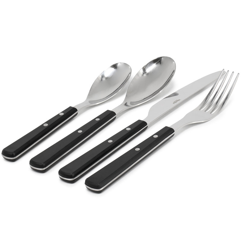 Ensemble de couverts en acier inoxydable 16 pièces Martha Stewart Garden Cottage, Argent