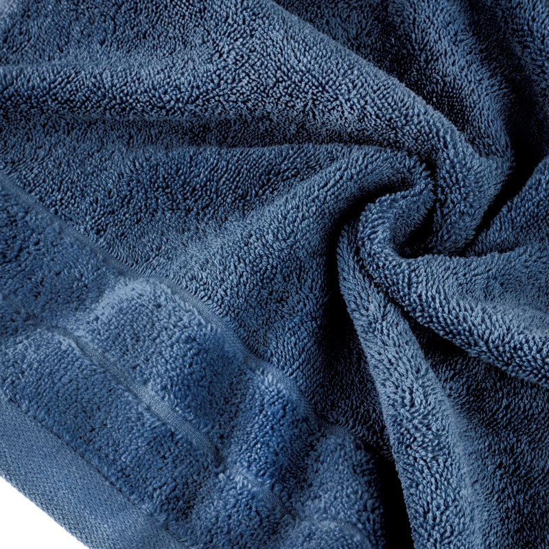 Kirsi Jacquard Hand Towel, Navy Blue