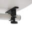 Support pour ordinateur portable blanc avec roulettes réglables