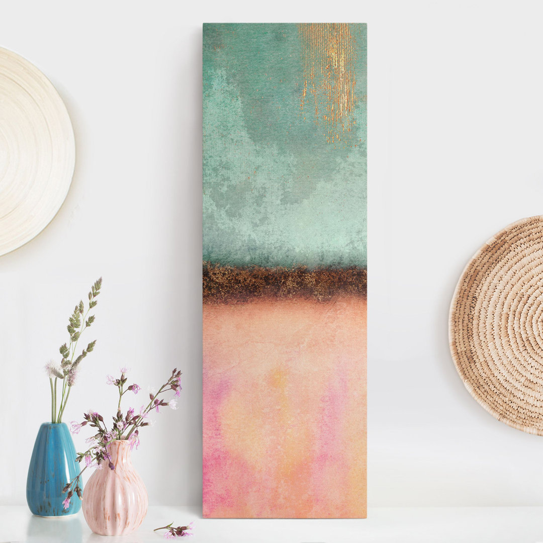 Leinwandbild Pastel Summer with Gold von Elisabeth Fredriksson