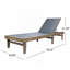 Chaise longue Summerland - filet gris foncé-1545928223-1545928220