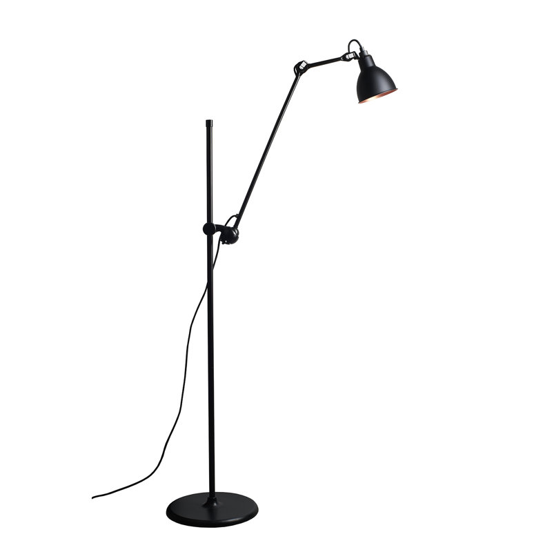 Lampe Gras Task Floor Lamp, Black/Copper