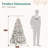 Pre-Lit Snow Flocked Christmas Tree with Pinecone-18764768
