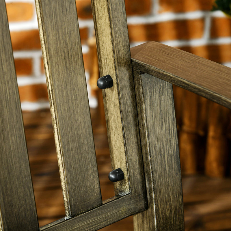 Banc, banc de jardin extérieur, banc en métal