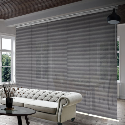 Semi-Sheer Ottoline Black Vertical Blind