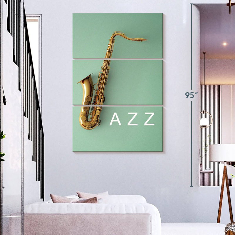 Abarca Jazz Saxophone, H 65 po x l 42 po