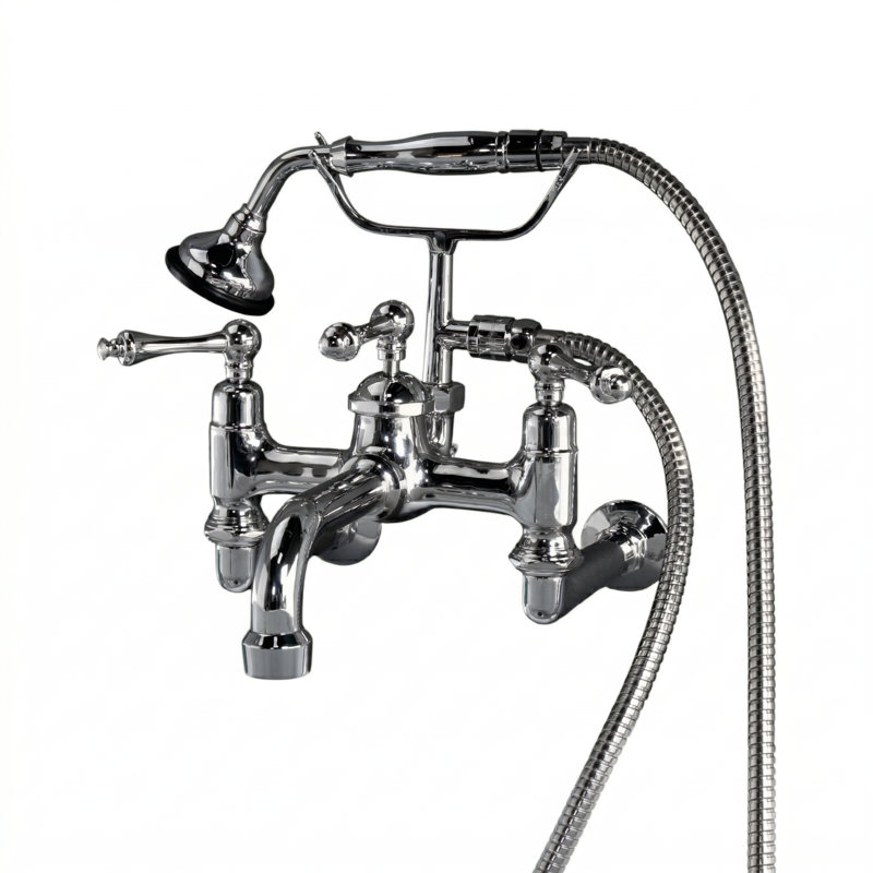 Robinet de téléphone mural traditionnel avec douchette Traditional par Strom Living, Chrome