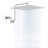 12" Square Showerhead With Adjustable Arm - Stainless Steel, Luxury Bathroom Look, Self-cleaning Nozzles 12 Inch Shower Head Steel Material, Full Body Coverage, Easy Installation