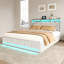 Carlyann Modern Fabric Bed Frame With LED Headboard Storage, USB & Type-C Ports, And Under-Bed Drawers-1629624115-1629624116