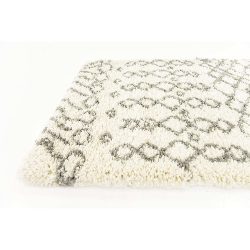 Tapis à poils longs Shag Walsenburg, Tapis de couloir 2 pi 7 po x 10 pi