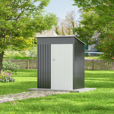 5'x3' FT Outdoor Storage Shed, Metal Tool Sheds with Lockable Doors, Garden Shed for Backyard Garden Patio Lawn