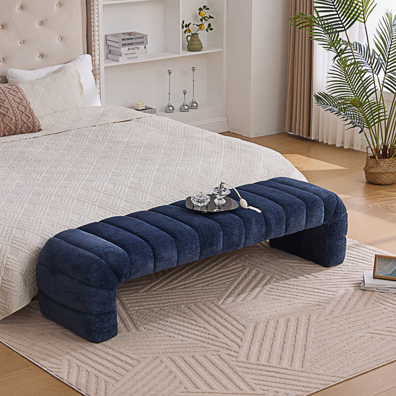 Banc de lit sans accoudoirs Modern, Marine