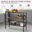 Granberry 39.25'' W Metal Shelving Unit-257324427