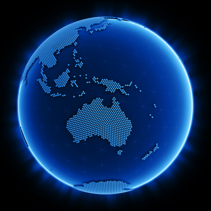 Hexagon World - Wrapped Canvas Print, 30cm H x 30cm W x 3.8cm D