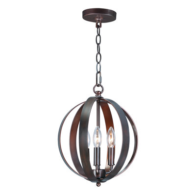 Luminaire suspendu sphérique unique à 3 lumières Albano