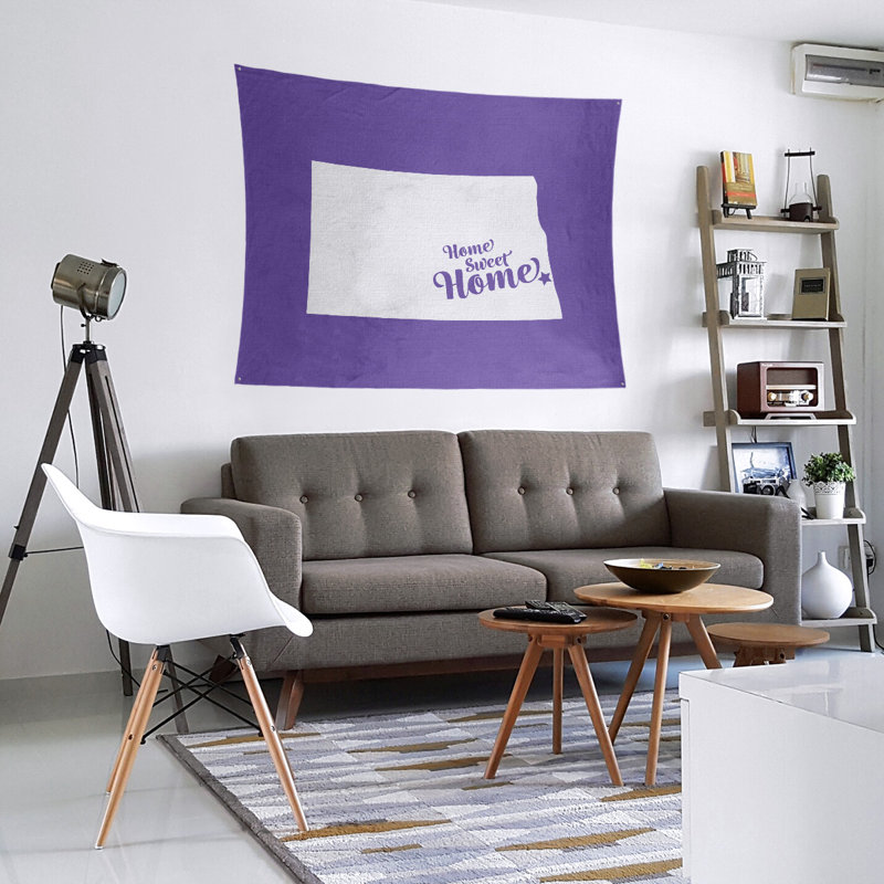 Tapisserie Home Sweet Fargo, H 27,5 po x l 37,5 po, Mauve