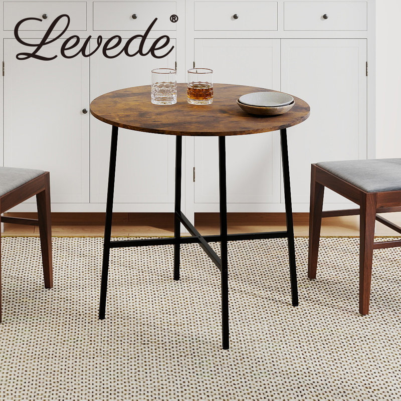 Round Metal Base Dining Table