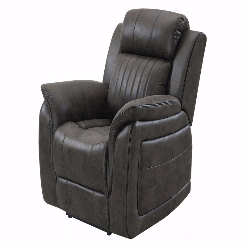 Fauteuil oscillant gris avec fonction inclinable Steban