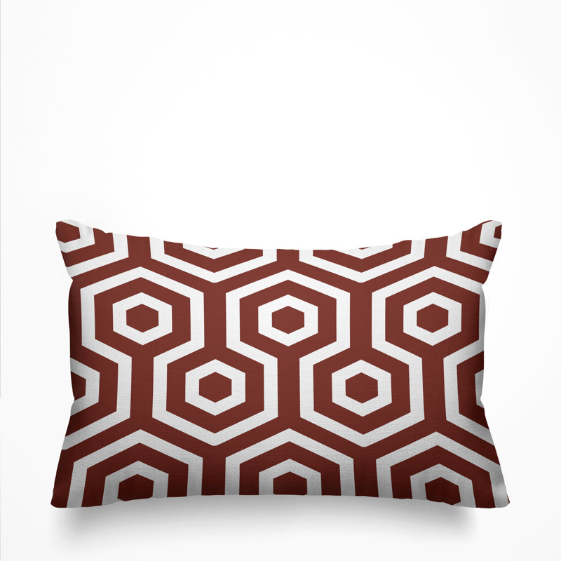 Housse et insert de coussin rectangulaire pour l'extérieur Hilton, Terre cuite
