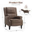 Fauteuil inclinable en similicuir pour salon RV