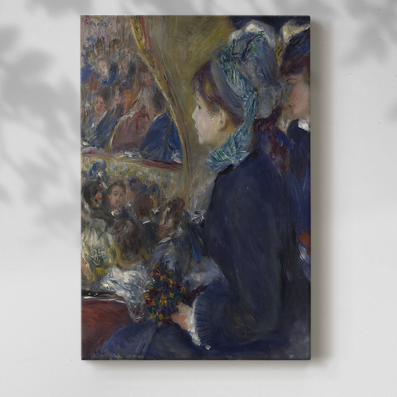 At The Theatre (La Première Sortie) - Toile tendue avec châssis par Pierre-Auguste Renoir, 40 po x 60 po