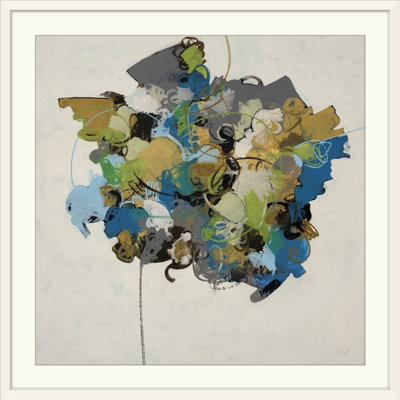'bleu Vert Boîte Ii Par Kari Taylor Peinture Impression