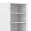 Grande armoire de rangement pour salle de bain avec 1 porte et 2 tiroirs, armoire à linge autoportante, garde-manger en bois avec tablette réglable