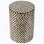 Tabouret de jardin cylindrique avec table d'appoint D14x20