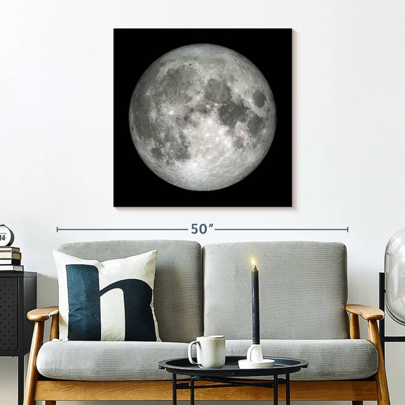 Oberle la lune dans le noir, H 30 po x l 30 po