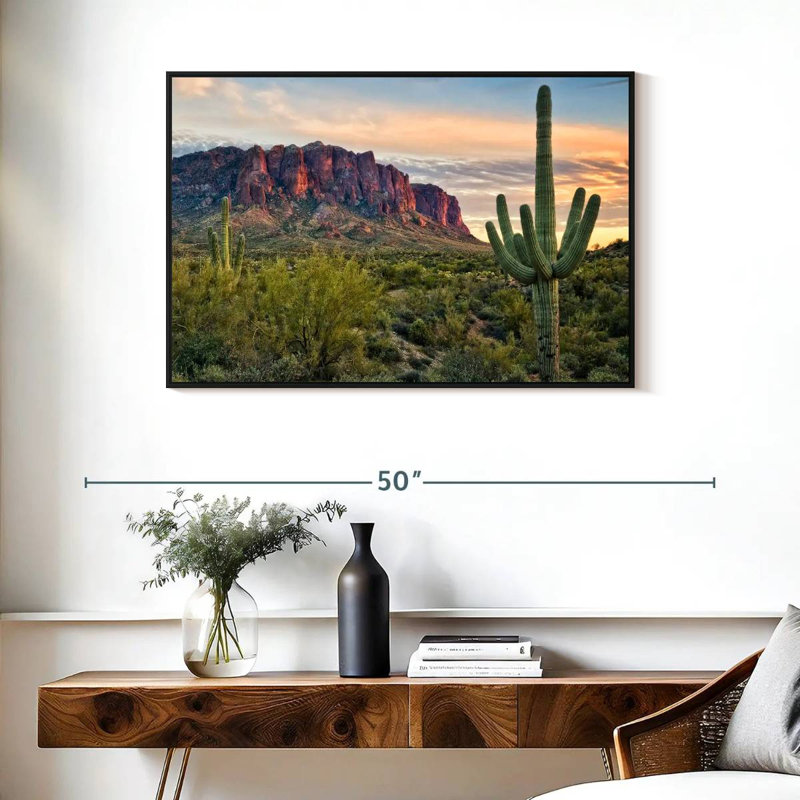 Vue de cactus Alvord II, H 25 po x l 37 po