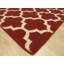 Tapis contemporain en laine fabriqué à la main ivoire Majestic Trellis-17250053