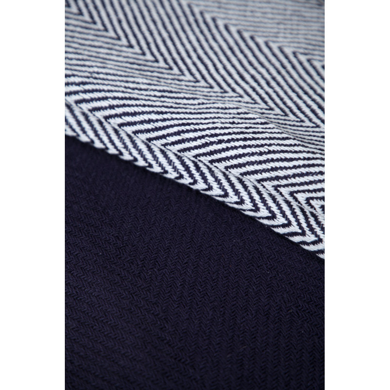Jeté luxueux 100% coton, Marine