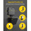 Ensemble de lumière Glow avec pince pour caméscope, lumière vidéo à DEL à intensité variable et rechargeable pour la diffusion en continu, la vidéoconférence, la photographie, la batterie intégrée, la température de couleur réglable