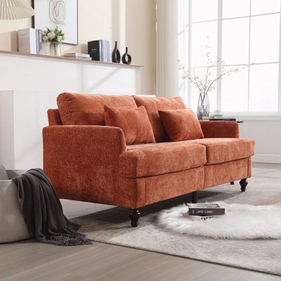 Canapé en chenille de style Mid-Century