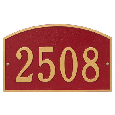 Legacy 1-Line Wall Address Plaque