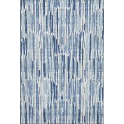Premium Machine Washable Tweedy Blue Rug