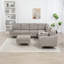 Ensemble de canapé modulaire rembourré en velours côtelé-1594650459-1594650460