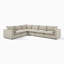 Alexa Upholstered Linen-Look Fabric 3 Seater / 4 Seater / 5 Seater Modular Sofa - Cozy Modern Design