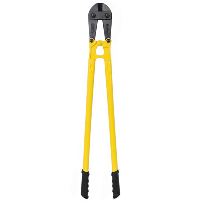 30" Heavy-Duty Medium Bolt Cutter for Fence, Steel Wire, Chain, Screws, Rivets & Medium Padlocks, Ergonomic Soft Rubber Grip Handle