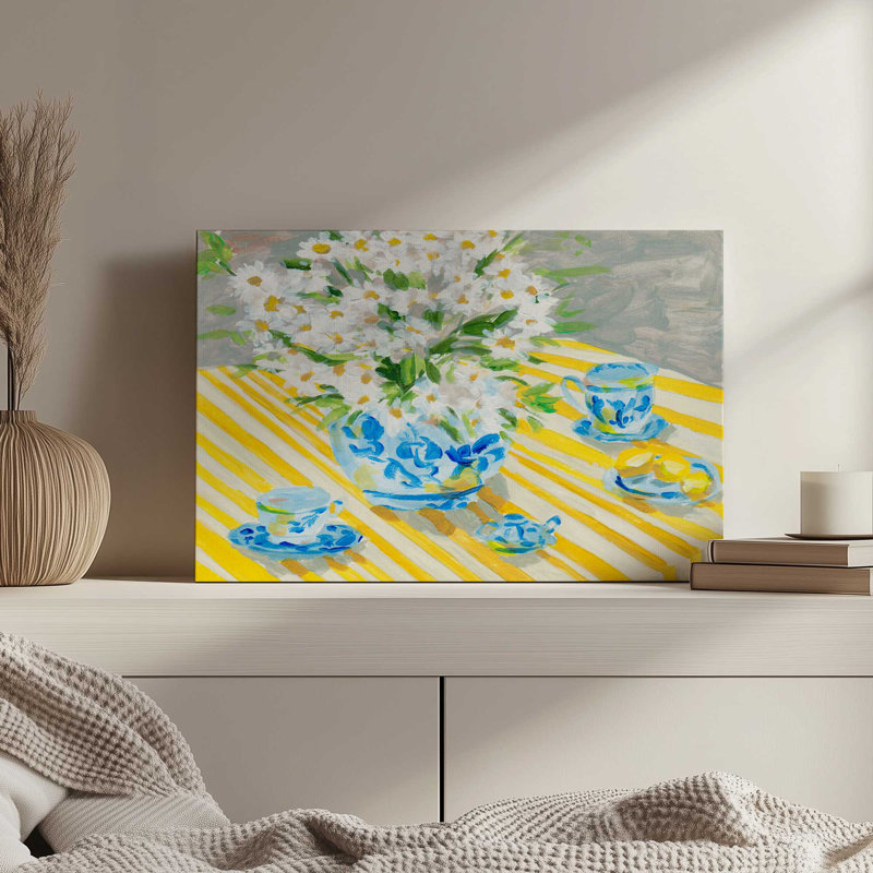 «Chrystanthemum Serenade I» par Melissa Wang, reproduction d'art sur toile, 24" H x 36" W