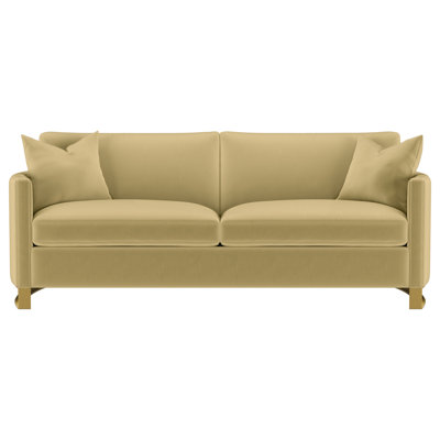 Baber Upholstered Curved Track Arm Sofa Camel