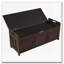 Banc de rangement avec 3 portes en forme de volet, coussin amovible-1391097047