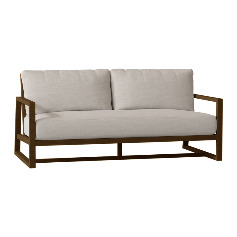 Causeuse Avondale, Sans bourrure + bourre standard, Lin Dove Sunbrella®, Aluminium Avondale