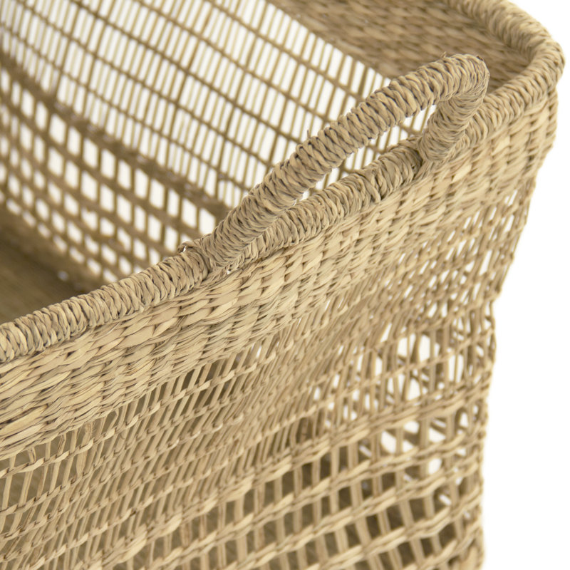 Panier en osier, H 11 po x l 19 po x P 14 po