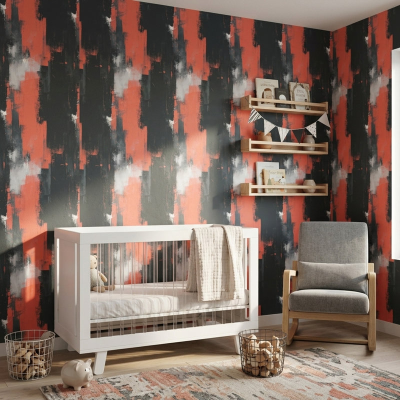Grunge Texture Wallpaper Textured Modern Decorative Mural, Non-Woven Non-Pasted