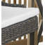 Tabouret de bar de patio en teck avec coussin Ennis-33441016-50960458