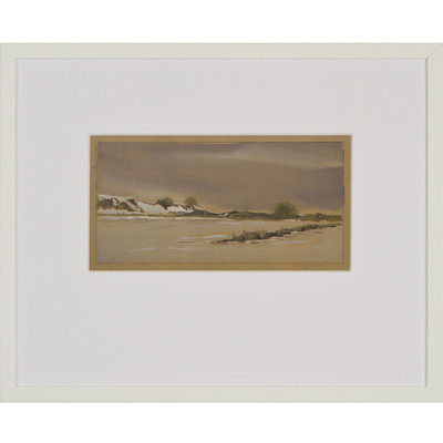 White Sand And Jetty Print by Daughdrill