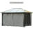 Gazebo Replacement Sidewall - 10' X 12', Gray Curtains With Hook And Straps For Easy Installation Privacy Dark Sidewalls, Securing Attachment Stability