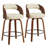 Comfortable Swivel Counter Stool With Durable Solid Wood Legs-120683912
