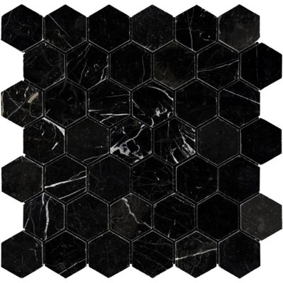 Carreau de mosaïque en marbre 2 po x 2 po